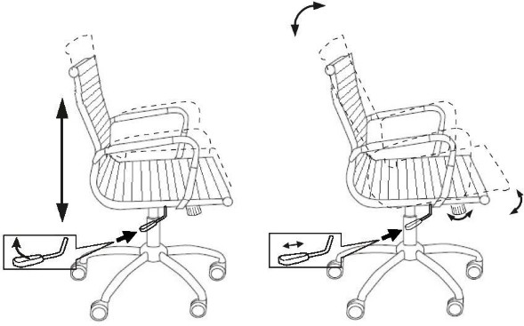 Кресло руководителя Бюрократ CH-883-LOW эко