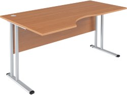 Стол эргономичный СА-1M(L) Груша Ароза 1600х900х755