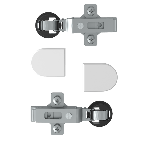 Комплект петель с заглушками для стеклянных дверей ESH-2 EDIS в Казани 
