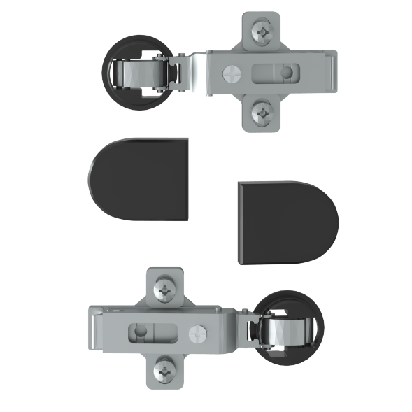Комплект петель с заглушками для стеклянных дверей ESH-2 EDIS в Казани 