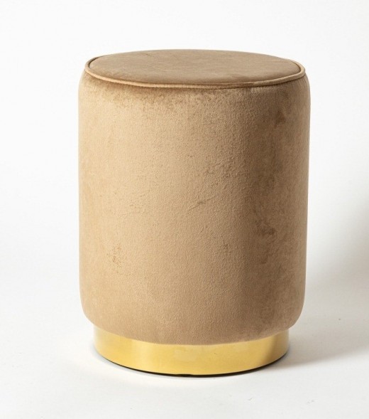 Пуф Shell с круглым основание цвет золото
