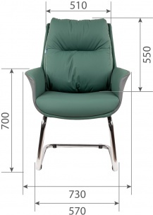 Кресло для посетителей CHAIRMAN ПРЕМЬЕР 524 ЭКО