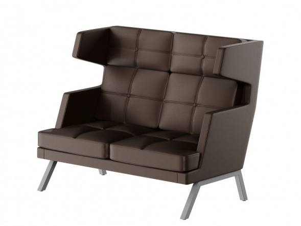 Алдо Диван двухместный высокий с декором из пуговиц ALDB-02 1430*960*1180