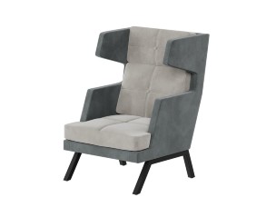 Aldo Кресло высокое с декором из пуговиц ALDB-01 790*960*1180