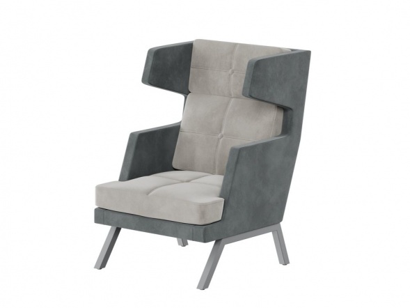 Алдо Кресло высокое с декором из пуговиц ALDB-01 790*960*1180