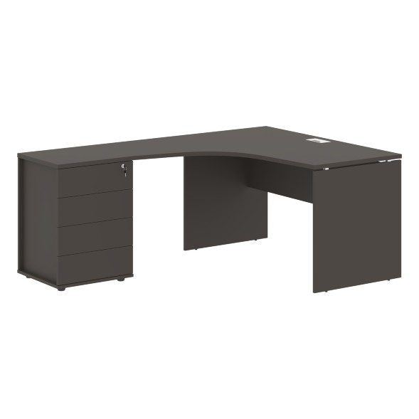 Стол эргономичный с тумбой EDCET 1318(L) 1360х1880х750 EDIS