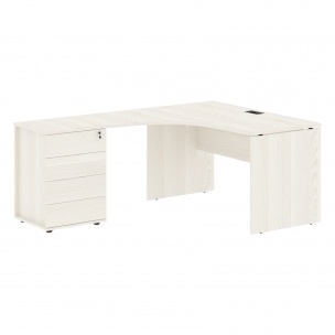 Стол эргономичный с тумбой EDCET 1318(L) 1360х1880х750 EDIS