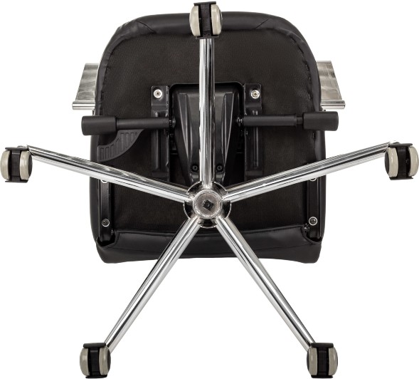 Кресло руководителя Бюрократ CH-610SL-Lux черный эко.кожа крестов. металл хром