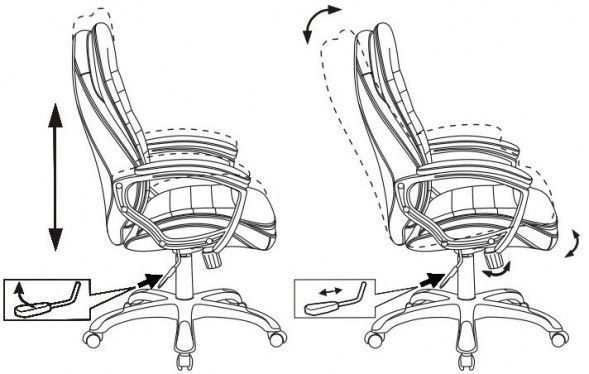 Кресло руководителя Бюрократ T-9950LT/BLACK