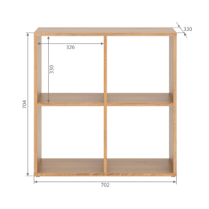 Стеллаж SH 7070 Дуб Сонома светлый 702х330х700 COMP