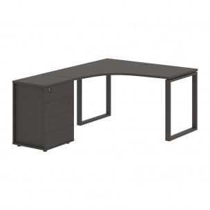 Стол эргономичный с тумбой EQCET 1318(L) 1360х1880х750 EDIS