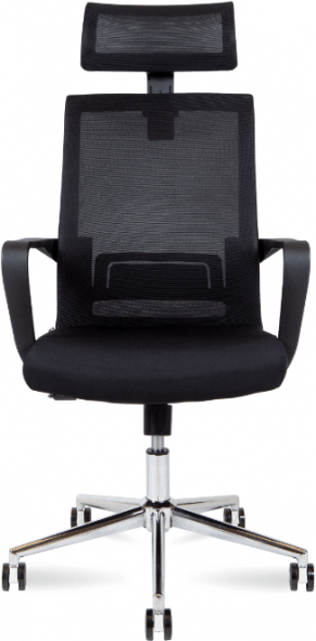 Кресло офисное Norden Интер чёрная сетка/хром