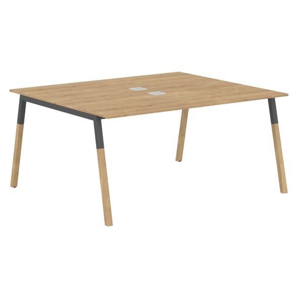 Стол FWST 1513 Белый премиум/Белый-Бук 1580х1370х733 FORTA