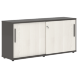 Шкаф низкий с дверьми купе ELC 1643 1606х430х750 EDIS