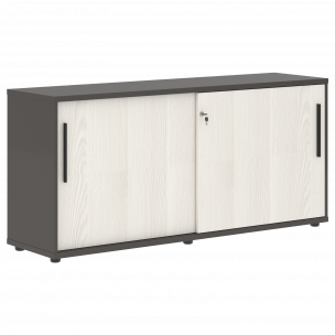 Шкаф низкий с дверьми купе ELC 1643 1606х430х750 EDIS