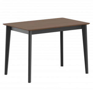 Стол прямой LYKKE TS-110 Белый дуб/Черный 1100х700х750 LYKKE