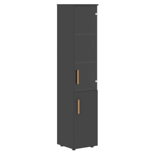 Шкаф колонка комбинированая (R) с топом FHC 40.2(R) Белый премиум/Белый премиум 404х429х1983 FORTA