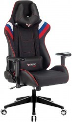 Кресло игровое Zombie VIKING 4 AERO белый/синий/красный искусст.кожа/ткань с подголов. крестовина пластик