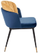 Стул Peki синий, горчичный