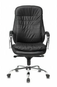 Кресло руководителя Бюрократ T-9950/BLACK/КОЖА