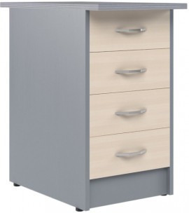 Тумба приставная ТП-4.2 Беларусь Клен/Металлик 412*720*755