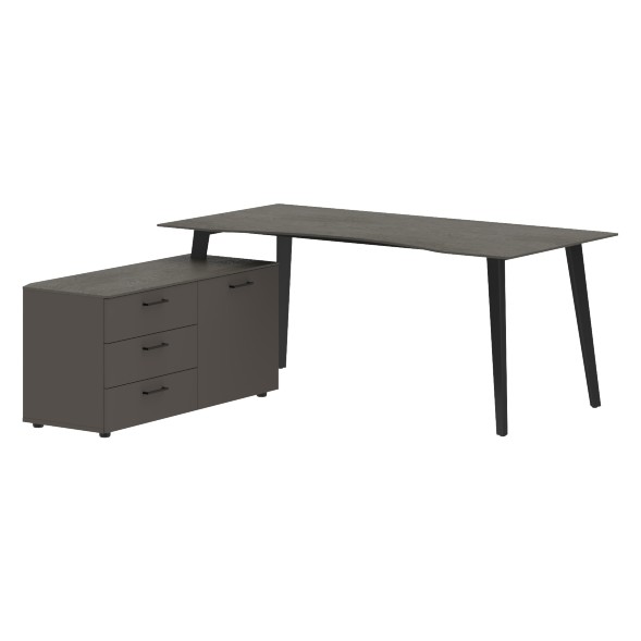 Стол руководителя с тумбой JCT 1818(L) 1800х1800х750 JAY