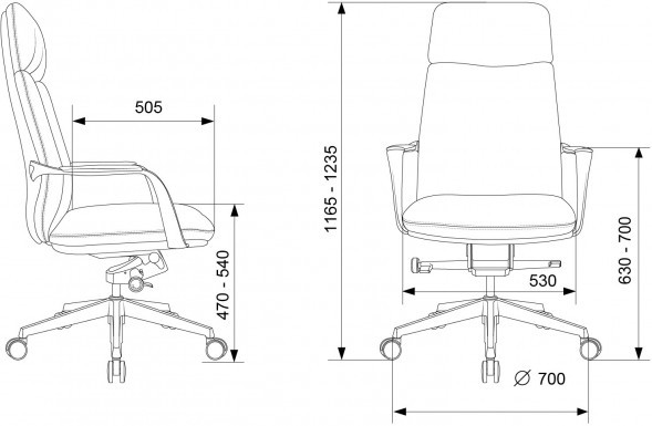 Кресло руководителя Бюрократ _VEGA 