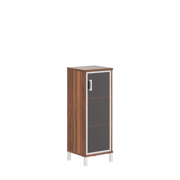 Шкаф-колонка средняя со стеклянной дверью в AL-рамке B 421.7(R) 475х450х1286 BORN