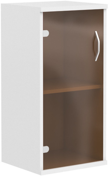 Шкаф колонка со стеклянной дверью СУ-3.2 Белый 406*365*823