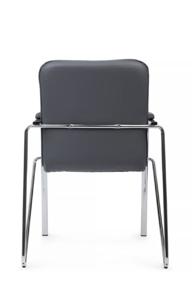 Стул Самба с мягкими подлокотниками SMB-01H Хром гальв