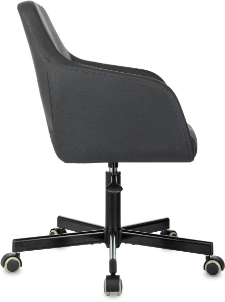 Кресло Бюрократ CH-380M черный эко.кожа крестов. металл