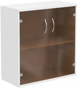 Шкаф со стеклянными дверьми СТ-3.2 Белый 770*365*823