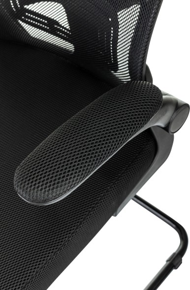 Кресло Бюрократ MC-109 черный TW-01 TW-11 сетка/ткань полозья металл черный