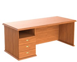Стол руководителя однотумбовый RDT 188(L) Орех Гарда 1800х800х750