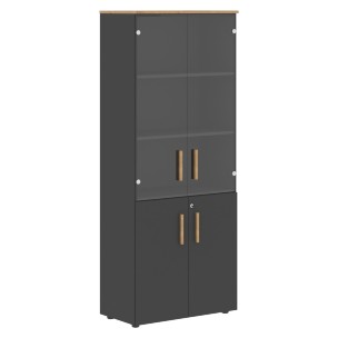 Шкаф комбинированный FHC 80.2(Z) Белый премиум/Белый премиум 802х429х1983 FORTA