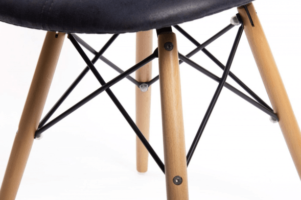 Стул DSW leather черный